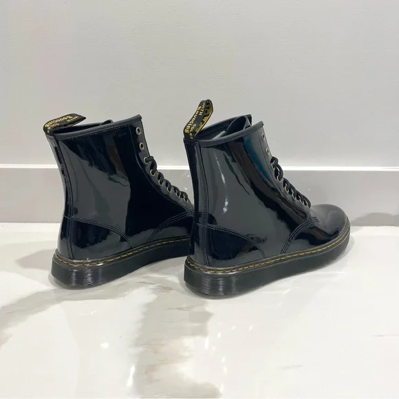 NEW Dr. Martens Zavala Patent Leather Lace Up Boots (size 11 & 14) - Picture 3 of 4